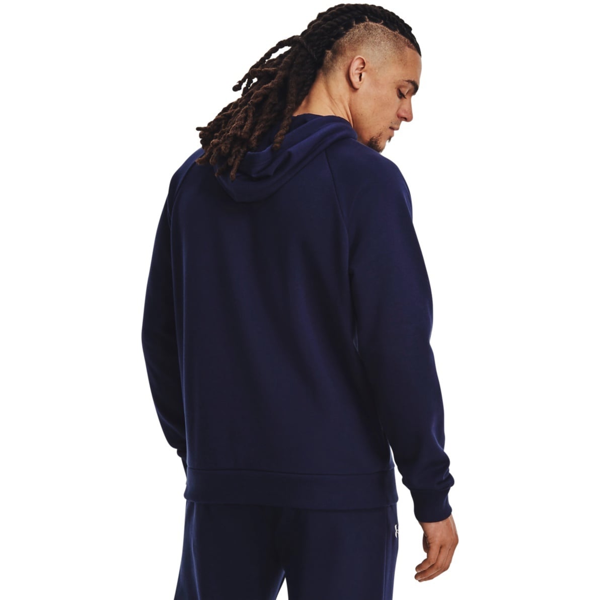 Under Armour Ανδρικό Φούτερ Με Κουκούλα - UA Rival Fleece - 1379758-410 - Midnight Navy / White - Image 2