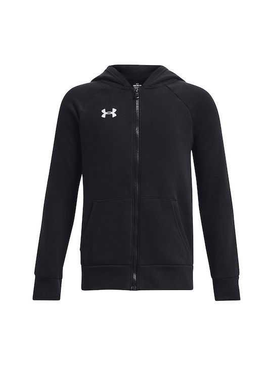 Under Armour Παιδική Ζακέτα Με Κουκούλα Για Αγόρι - UA Rival Fleece FZ Hoodie - 1379794-001 - Black