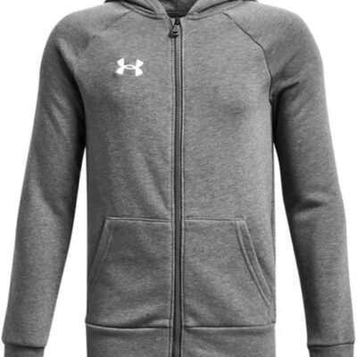 Under Armour Παιδική Ζακέτα Με Κουκούλα Για Αγόρι - UA Rival Fleece FZ Hoodie - 1379794-025 - Grey