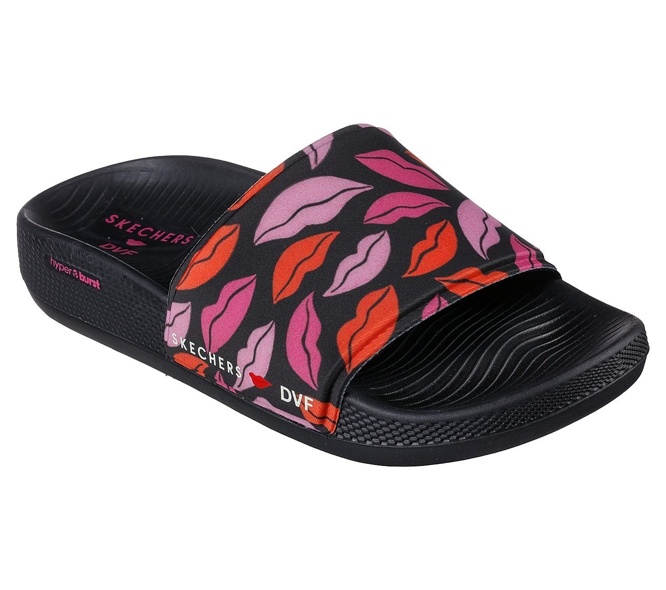 Skechers Γυναικεία Σαγιονάρα - DVF: Hyper Slide - Sky Gloss - 140465-BKMT- Black-Multi