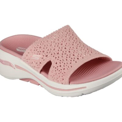 Skechers Γυναικείο Πέδιλο-Σανδάλι - Go Walk Arch Fit Sandal - Crochet Knitted - 140832-MVE- Pink