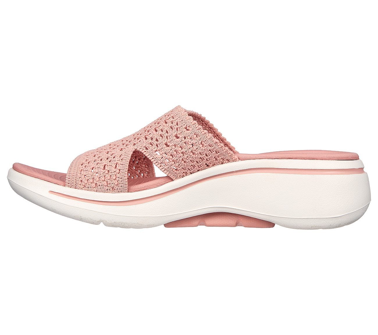 Skechers Γυναικείο Πέδιλο-Σανδάλι - Go Walk Arch Fit Sandal - Crochet Knitted - 140832-MVE- Pink - Image 2