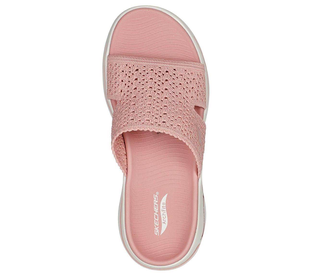 Skechers Γυναικείο Πέδιλο-Σανδάλι - Go Walk Arch Fit Sandal - Crochet Knitted - 140832-MVE- Pink - Image 3