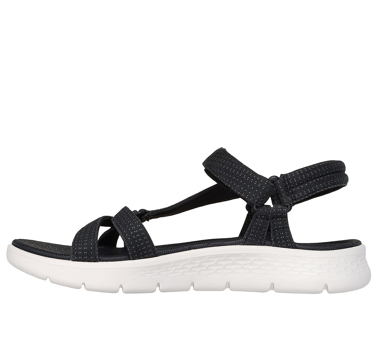 Skechers Γυναικείο Πέδιλο-Σανδάλι - GO WALK Flex Sandal - Sublime 141451-BKW Black White - Image 2