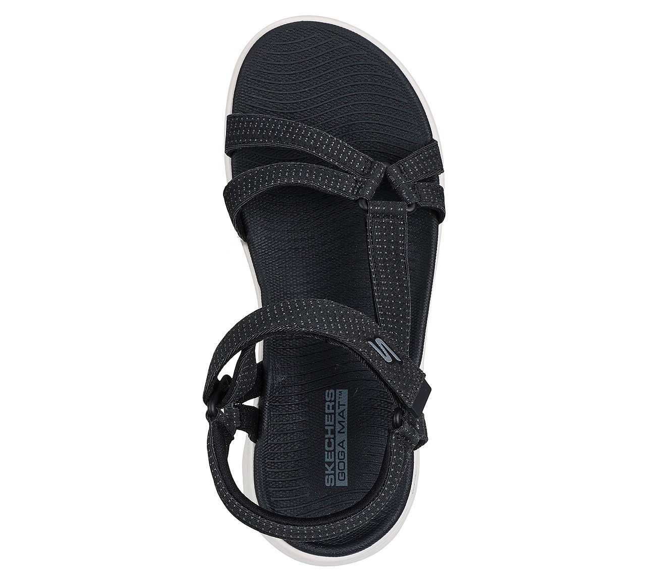 Skechers Γυναικείο Πέδιλο-Σανδάλι - GO WALK Flex Sandal - Sublime 141451-BKW Black White - Image 4