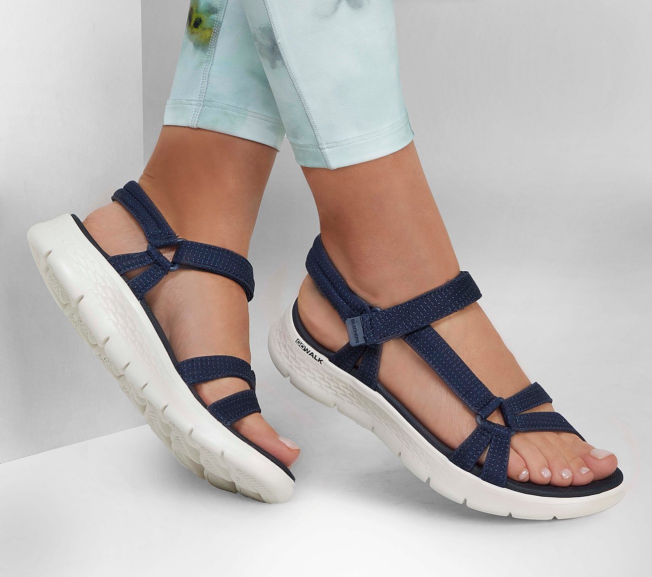 Skechers Γυναικείο Πέδιλο-Σανδάλι - GO WALK Flex Sandal - Sublime - 141451-NVY Navy - Image 5