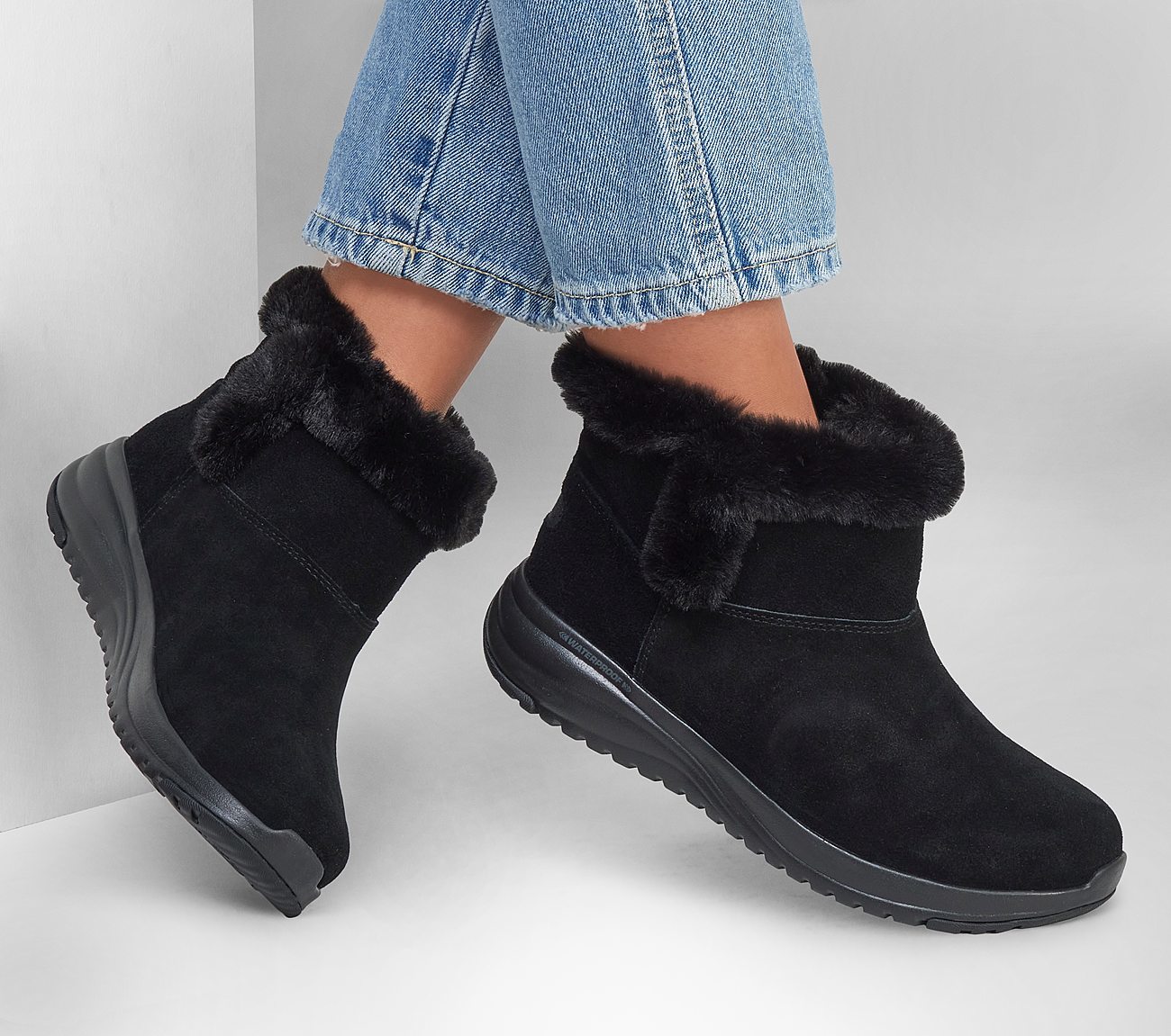 Skechers Μποτάκι Γυναικείο - On-the-GO Stellar - Cozy Step - 144775-BBK Black - Image 6