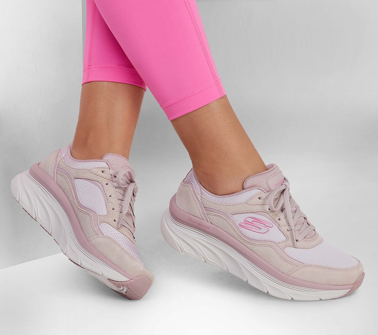 Skechers Γυναικείο Παπούτσι - Relaxed Fit: DLux Walker - New Moment - 149357-LAV- Lavender - Image 4