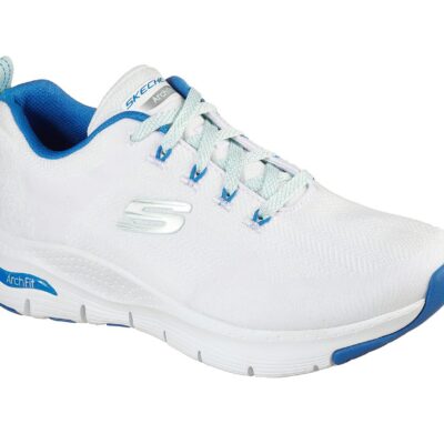 Skechers Γυναικείο Παπούτσι - Arch Fit - Comfy Wave - 149414-WBL - White-Blue