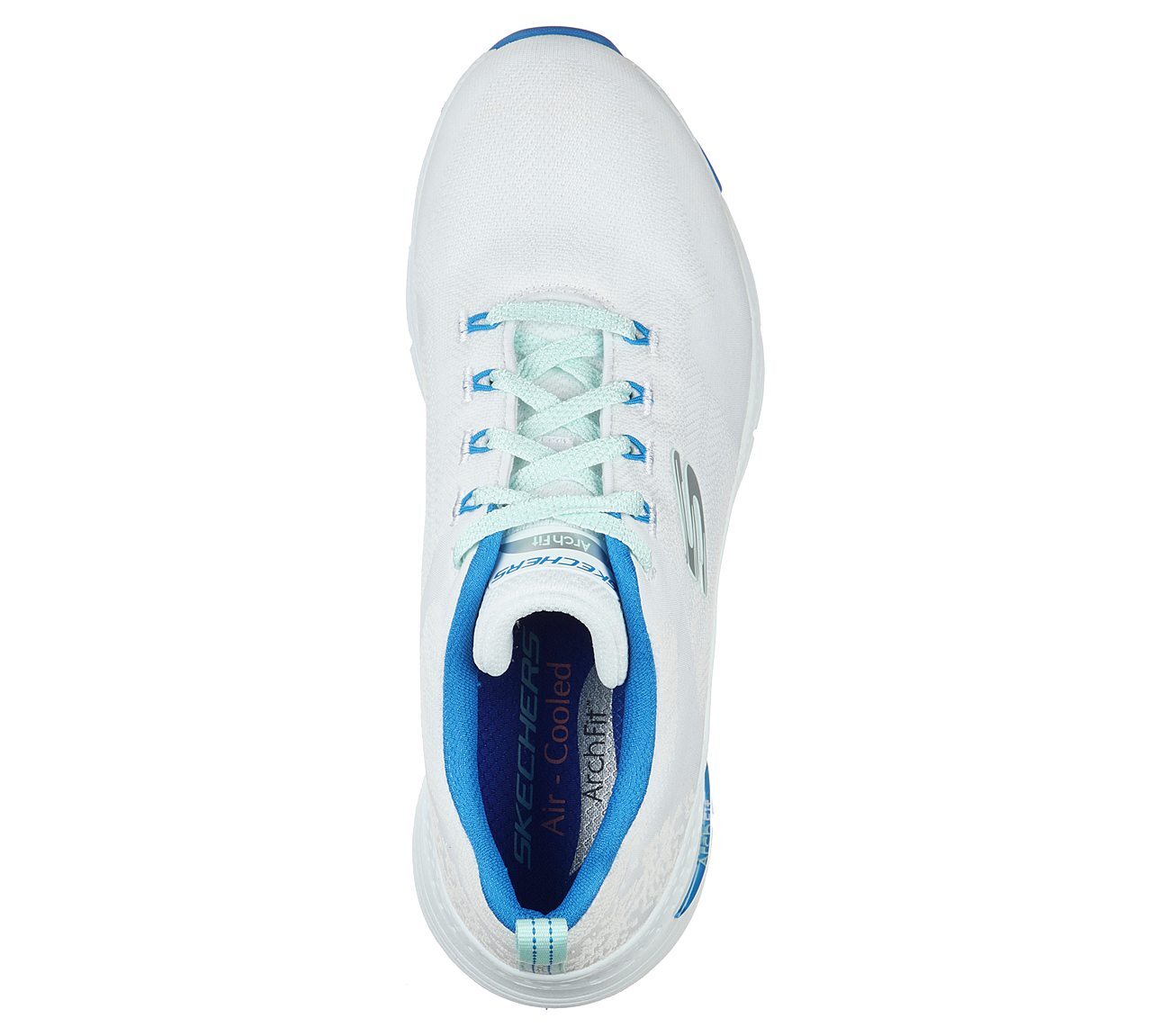 Skechers Γυναικείο Παπούτσι - Arch Fit - Comfy Wave - 149414-WBL - White-Blue - Image 3