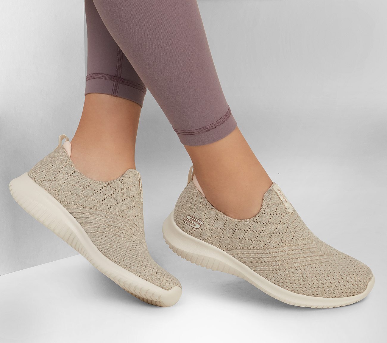 Skechers Γυναικείο Παπούτσι - Ultra Flex - Spruce Up - Delightful Joy - 149426-NAT - Beige - Image 3