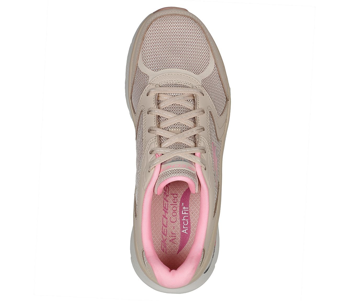 Skechers Γυναικείο Παπούτσι - Relaxed Fit: Arch Fit DLux - 149686-NTPK - Beige-Pink - Image 3