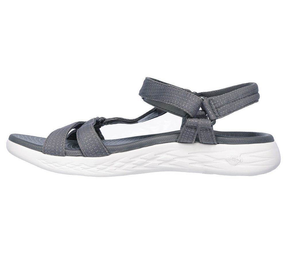 Skechers Σανδάλια Πέδιλα Γυναικεία - On the GO 600 - Brilliancy 15316-CHAR Gray - Image 4