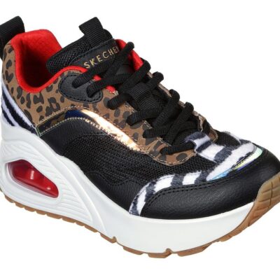 Skechers Παπούτσι Γυναικείο - Uno Hi - The Hunt 155007_BKMT Black