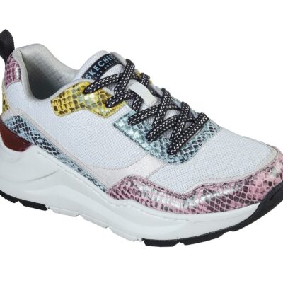 Skechers Γυναικείο Παπούτσι - Street - Rovina - Jungle Vibes - 155010-WMLT - White-Multi