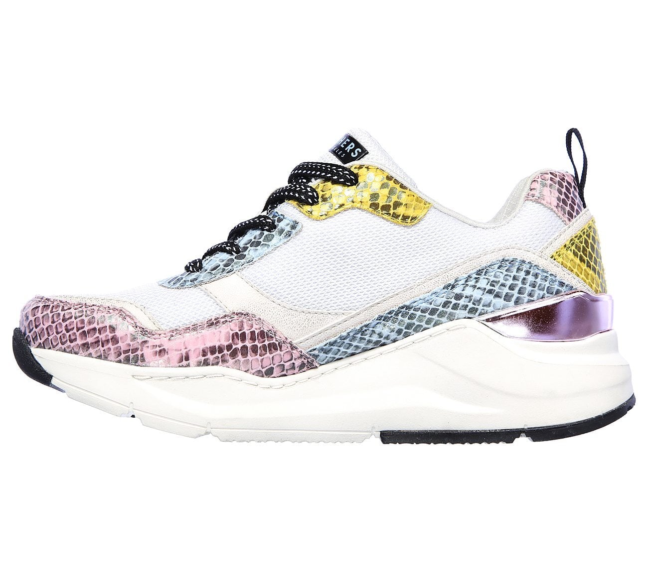 Skechers Γυναικείο Παπούτσι - Street - Rovina - Jungle Vibes - 155010-WMLT - White-Multi - Image 2
