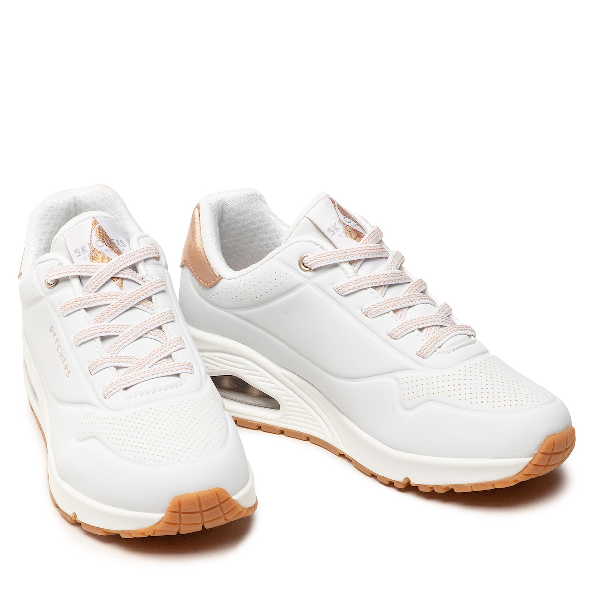 Skechers Παπούτσι Γυναικείο - Uno-SHIMMER AWAY 155196-WHT White - Image 3