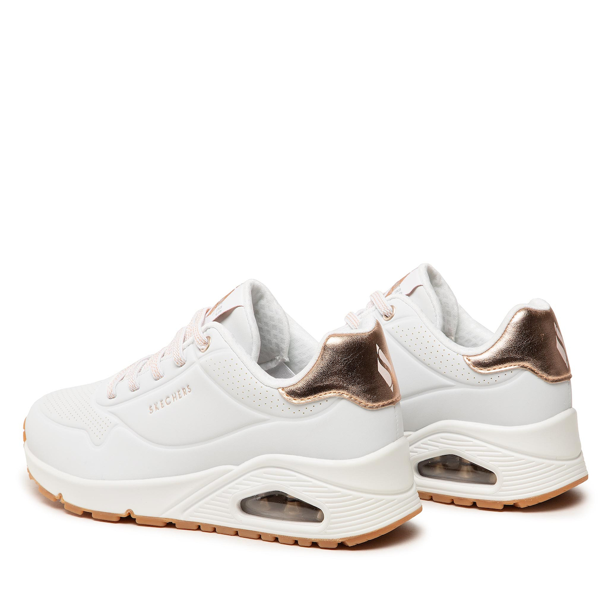 Skechers Παπούτσι Γυναικείο - Uno-SHIMMER AWAY 155196-WHT White - Image 4
