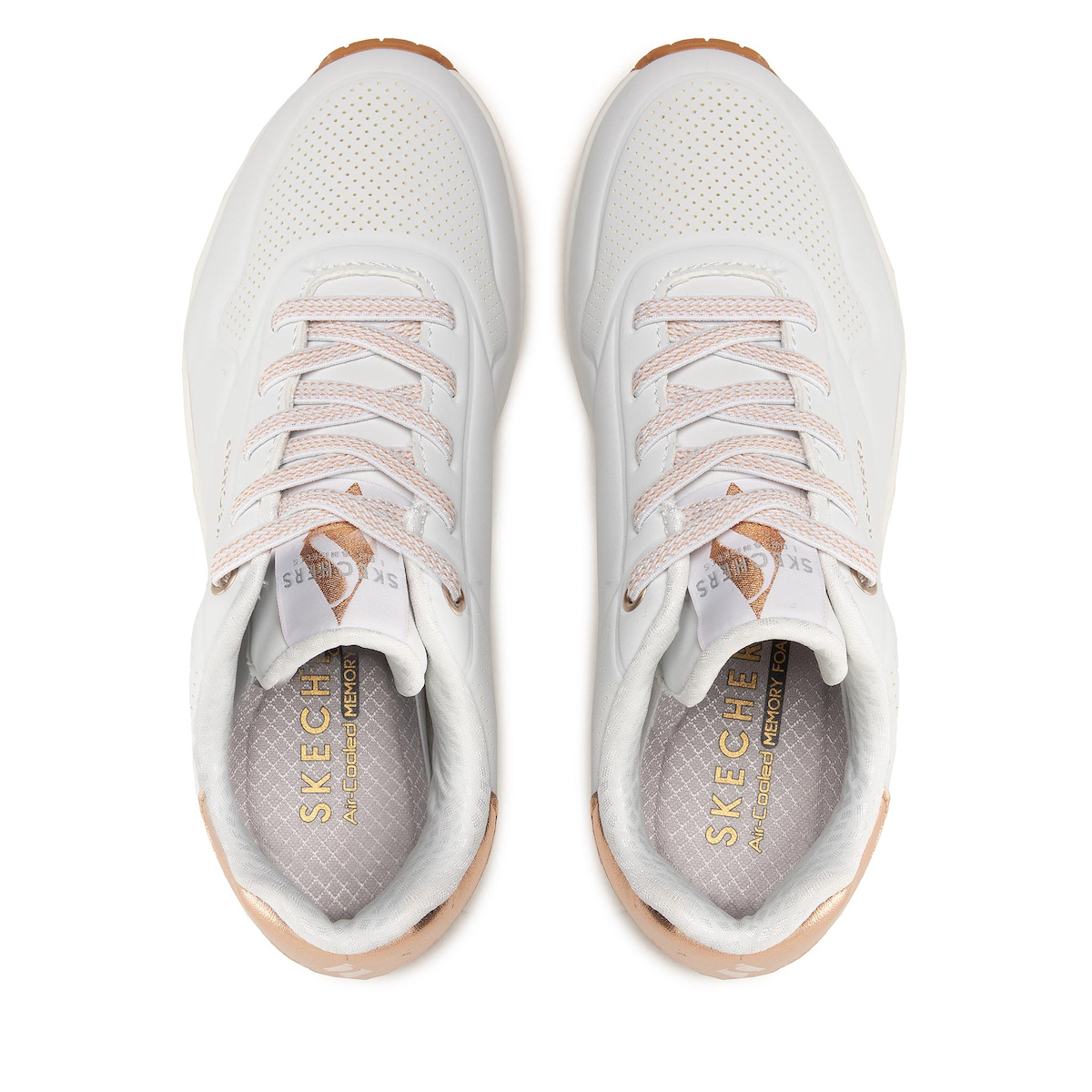 Skechers Παπούτσι Γυναικείο - Uno-SHIMMER AWAY 155196-WHT White - Image 5