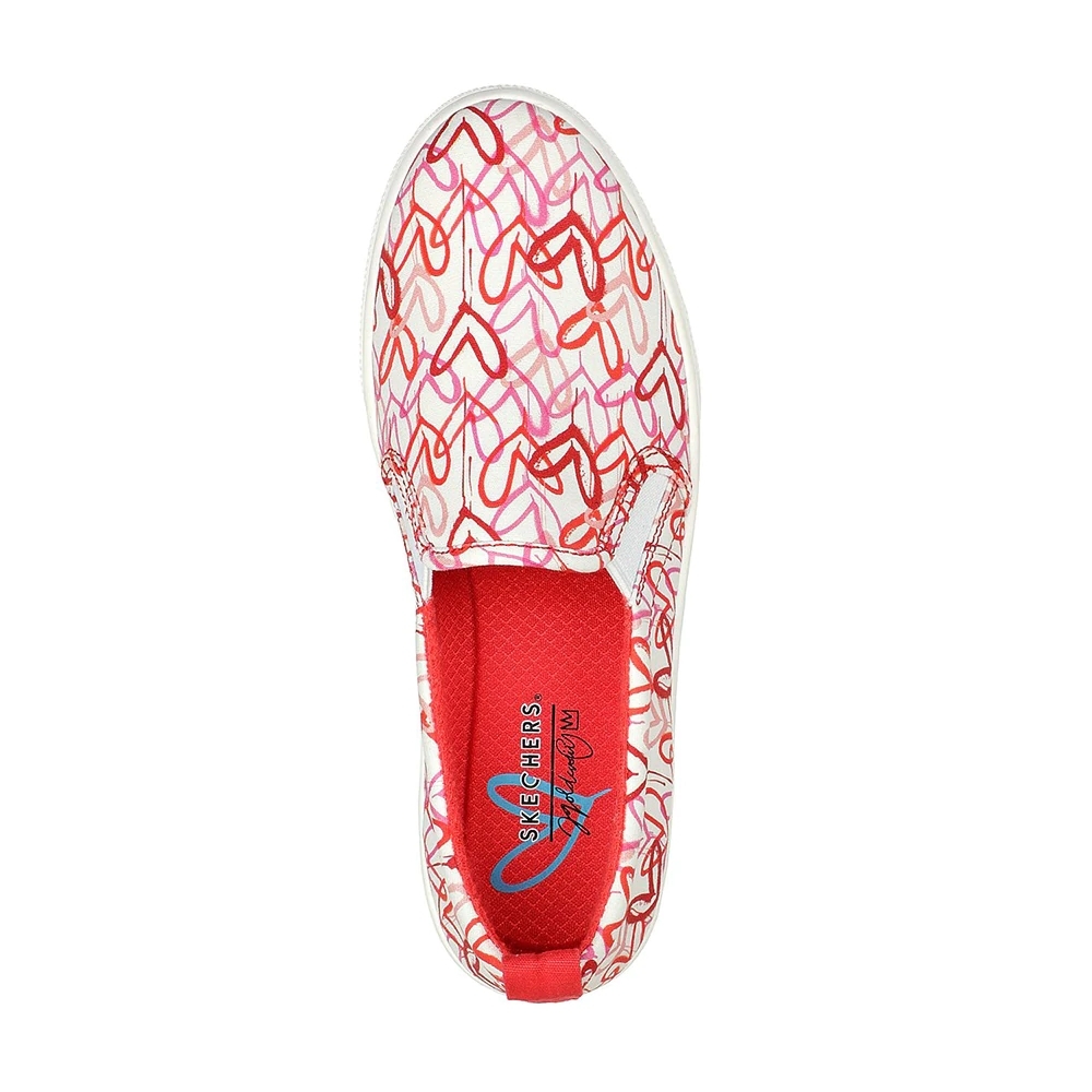 Skechers Παπούτσι Γυναικείο - POPPY-DRIPPIN LOVE 155503-WRPK White / Red / Pink - Image 2