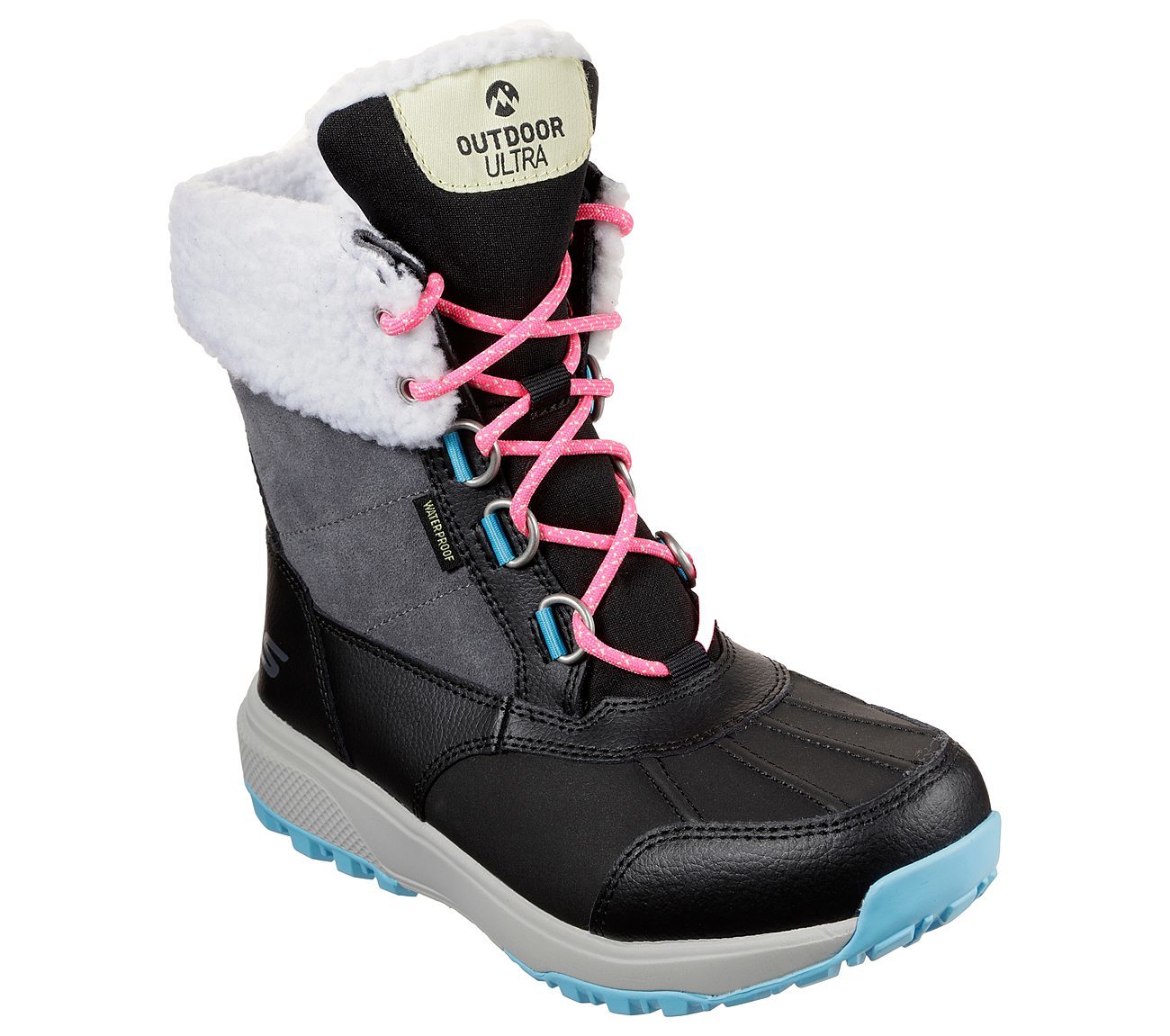 Skechers Μποτάκι Γυναικείο On the GO Outdoors Ultra - Snow Capped 15570-BKMT Black