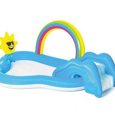 Bestway Παιδική Φουσκωτή Πισίνα - 53092 Rainbow & Shine 257X145X91CM- 15734 - Multi