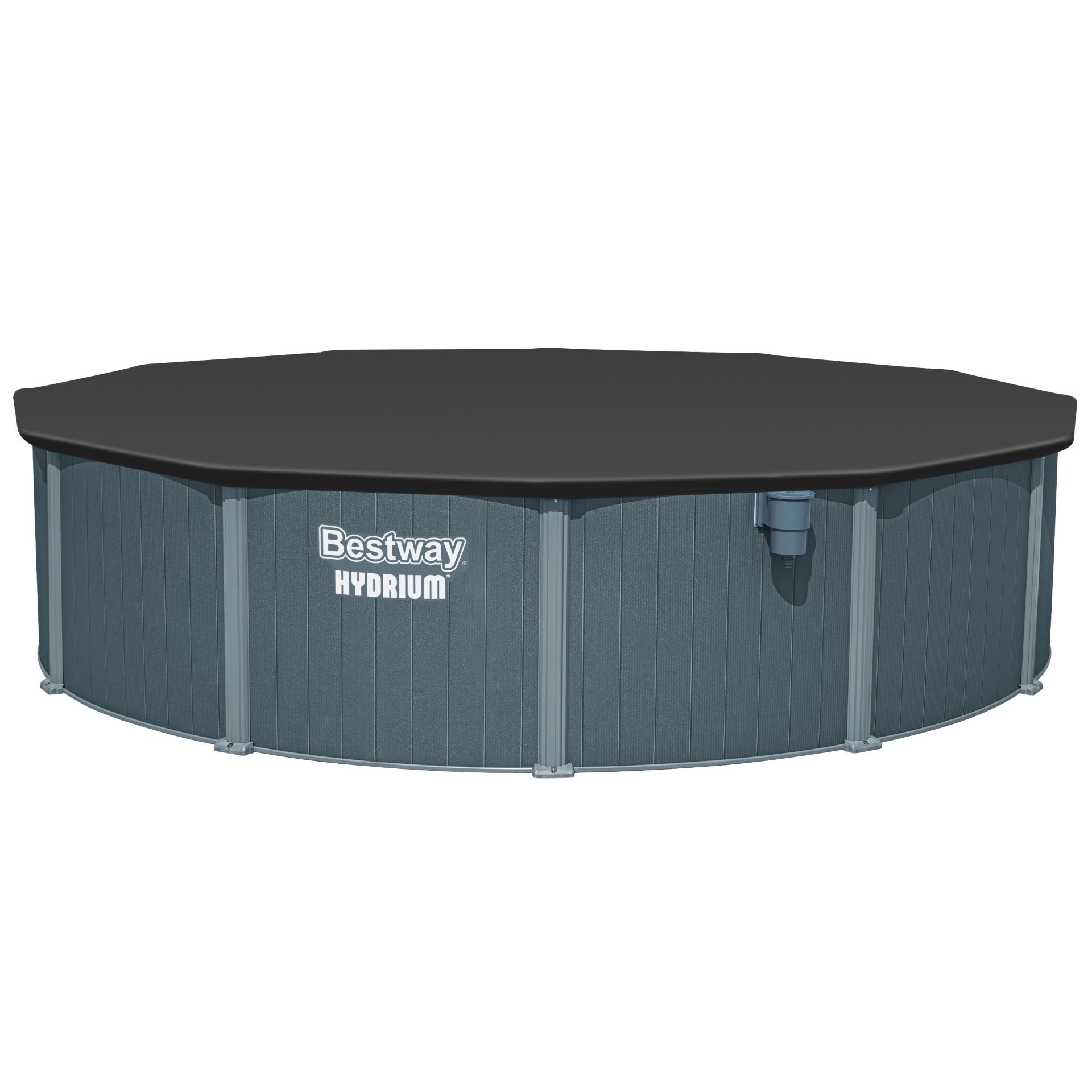 Bestway Πισίνα με ενισχυμένη κατασκευή - 561CS Hydrium 549X132CM Pool Set - 15769 - Grey - Image 8