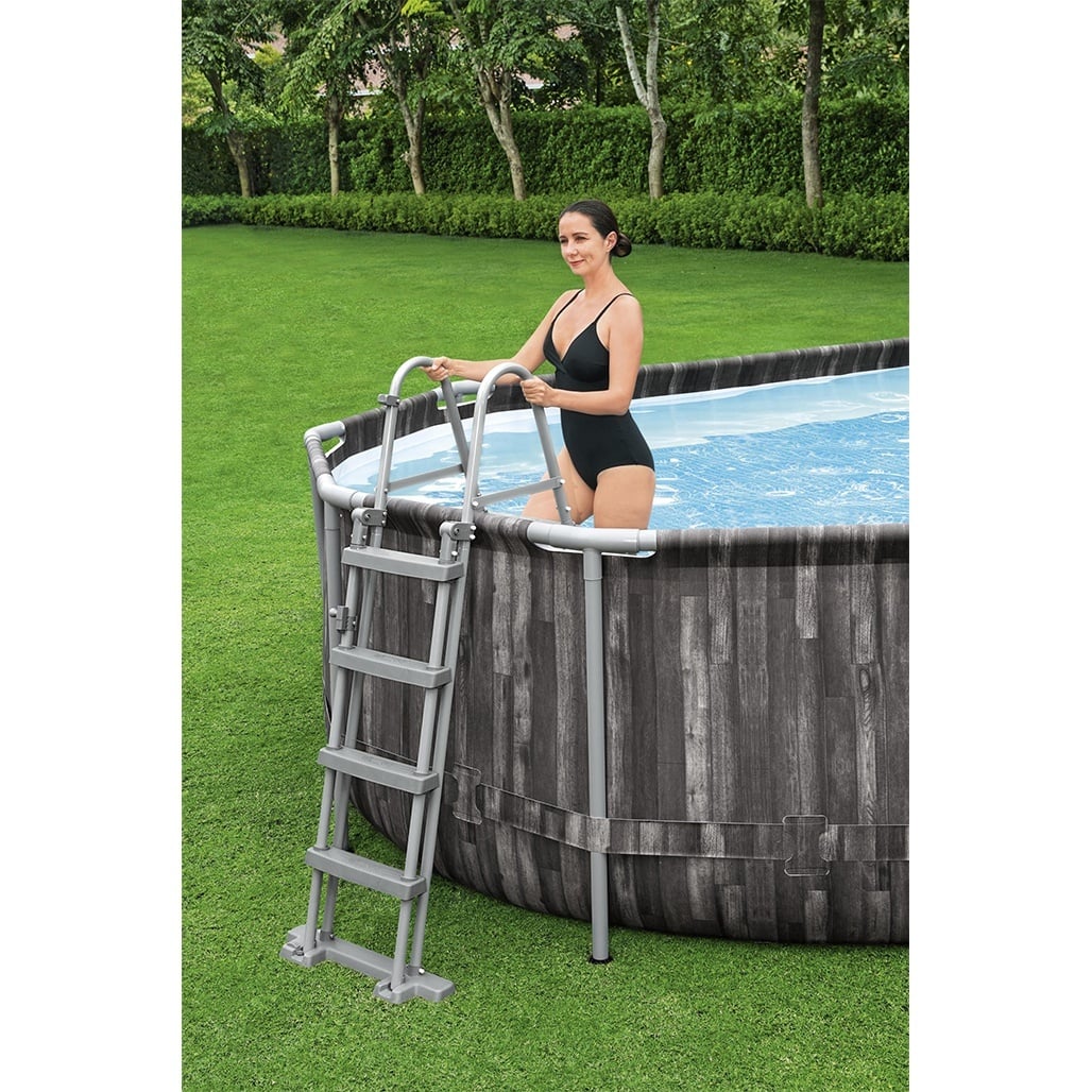 Bestway Πισίνα με ενισχυμένη κατασκευή - 5611T Power Steel 732X366X122CM - 15786 - Grey - Image 6
