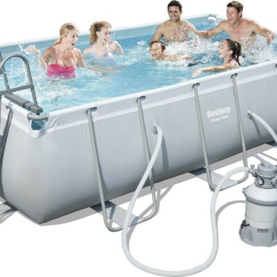 Best Way Πισίνα Με Μεταλλικό Σκελετό - Power Steel Frame Pool 404x201x100cm - 15790