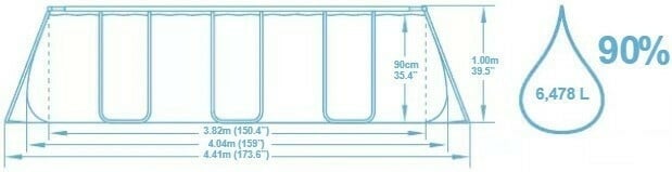 Best Way Πισίνα Με Μεταλλικό Σκελετό - Power Steel Frame Pool 404x201x100cm - 15790 - Image 2