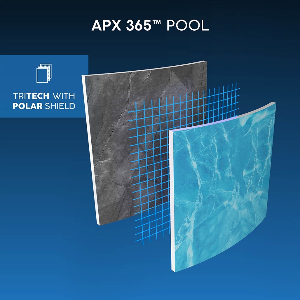 Bestway Πισίνα με ενισχυμένη κατασκευή - Apx 732X366X132CM Rectangular Pool Set - 15898 - Grey - Image 8