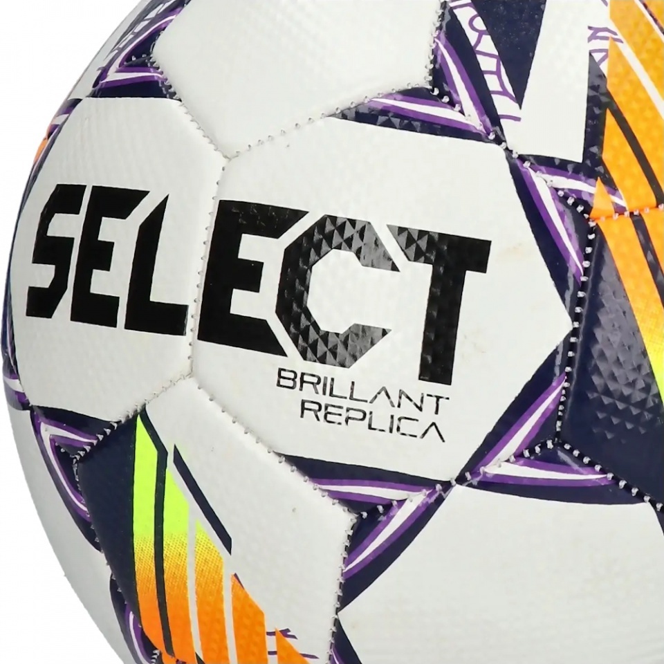 Select Μπάλα Ποδοσφαίρου - Brillant Replica v24 Size 5 - 160063-WHITEPURPLE - Image 4