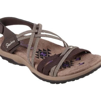 Skechers Γυναικείο Πέδιλο-Σανδάλι - Reggae Slim - Takes Two 163112-CHOC