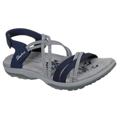 Skechers Γυναικείο Πέδιλο-Σανδάλι - Reggae Slim - Takes Two 163112-NVY - Navy