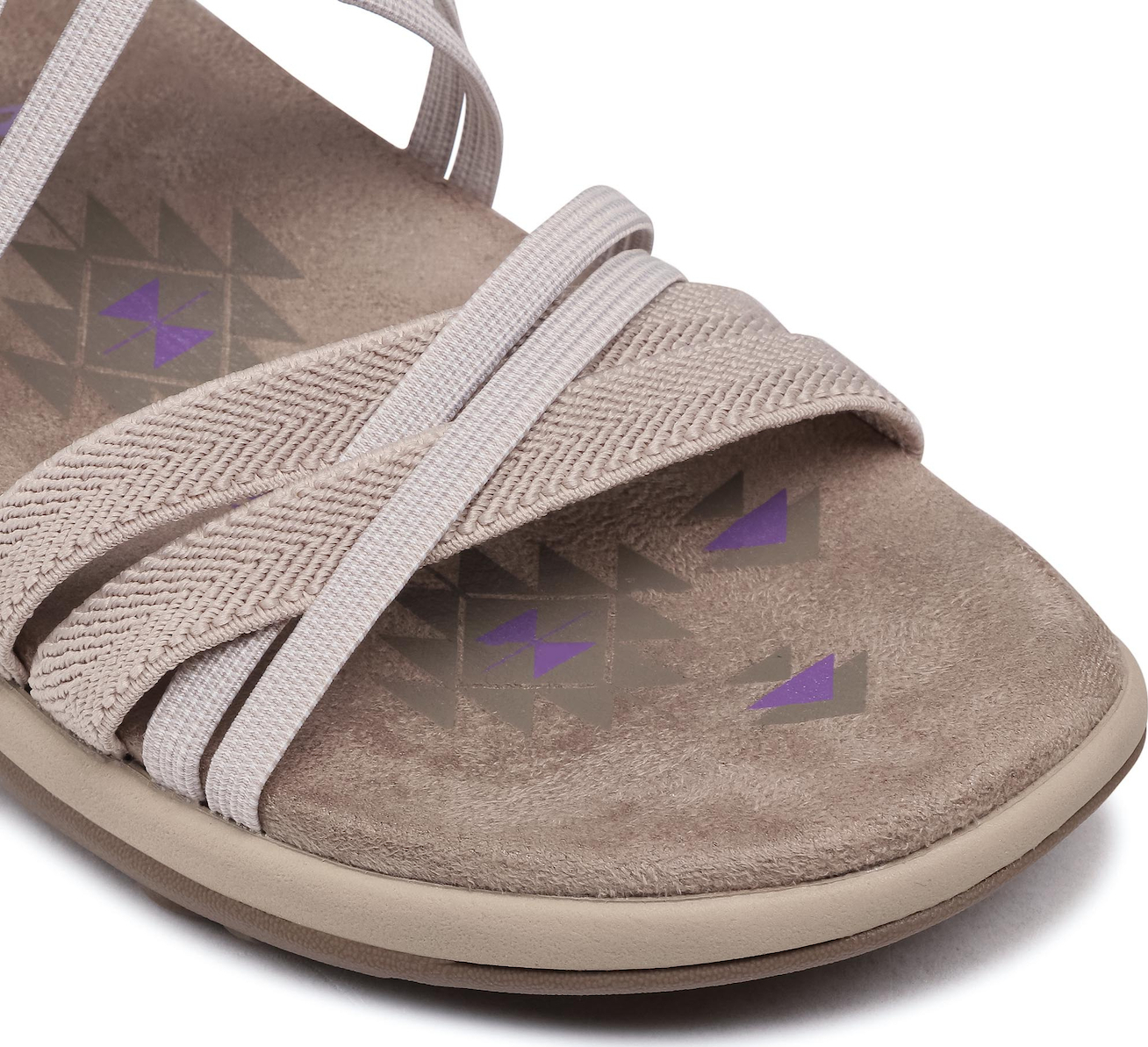 Skechers Γυναικείο Πέδιλο-Σανδάλι - Reggae Slim - Takes Two 163112-TPE Beige - Image 4