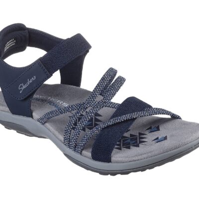 Skechers Γυναικείο Πέδιλο-Σανδάλι - Reggae Slim - Meadow Grazer - 163193-NVY Navy