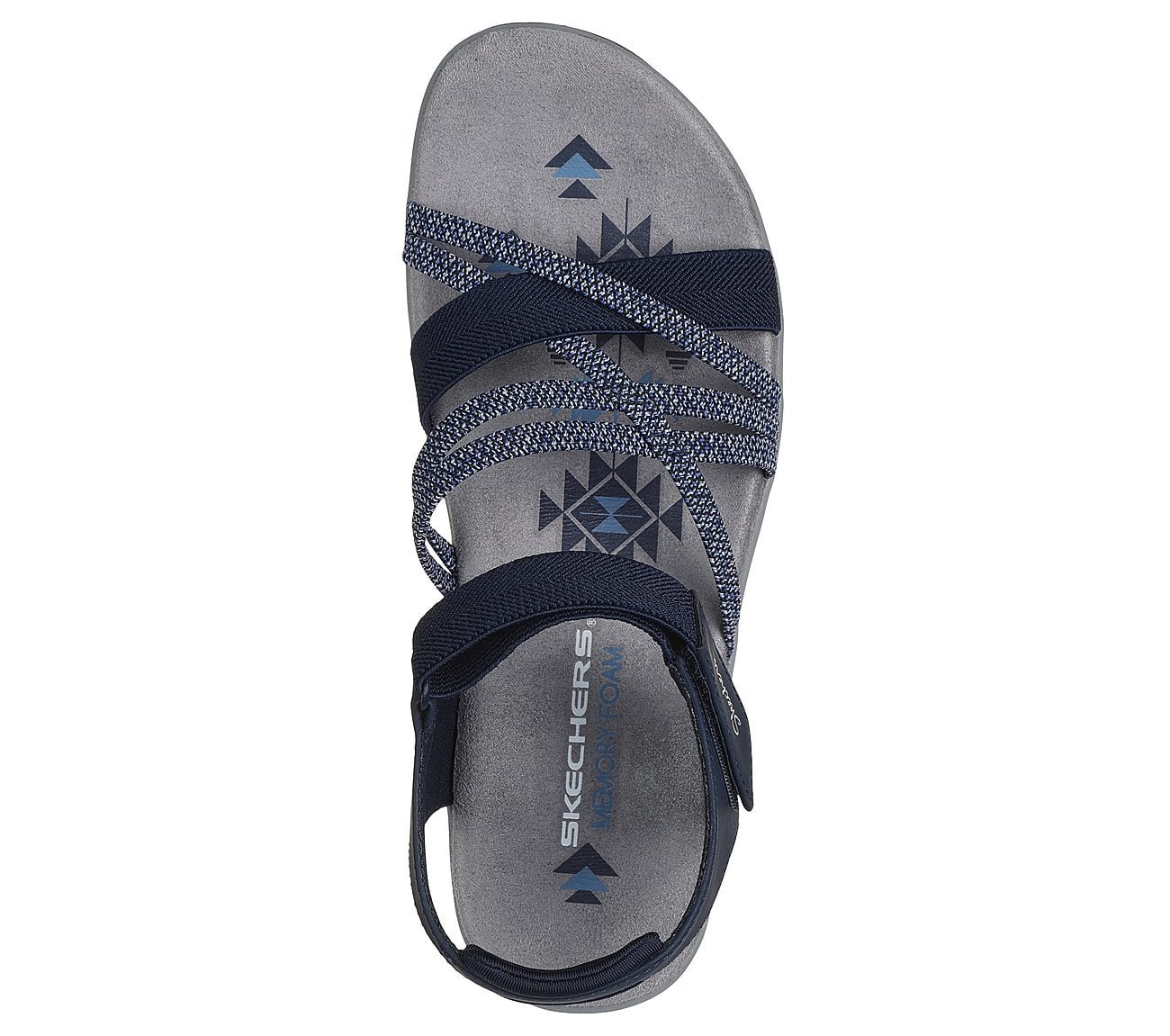 Skechers Γυναικείο Πέδιλο-Σανδάλι - Reggae Slim - Meadow Grazer - 163193-NVY Navy - Image 4