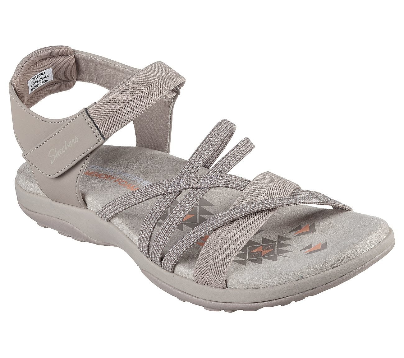 Skechers Γυναικείο Πέδιλο-Σανδάλι - Reggae Slim - Meadow Grazer - 163193-TPE NATURAL