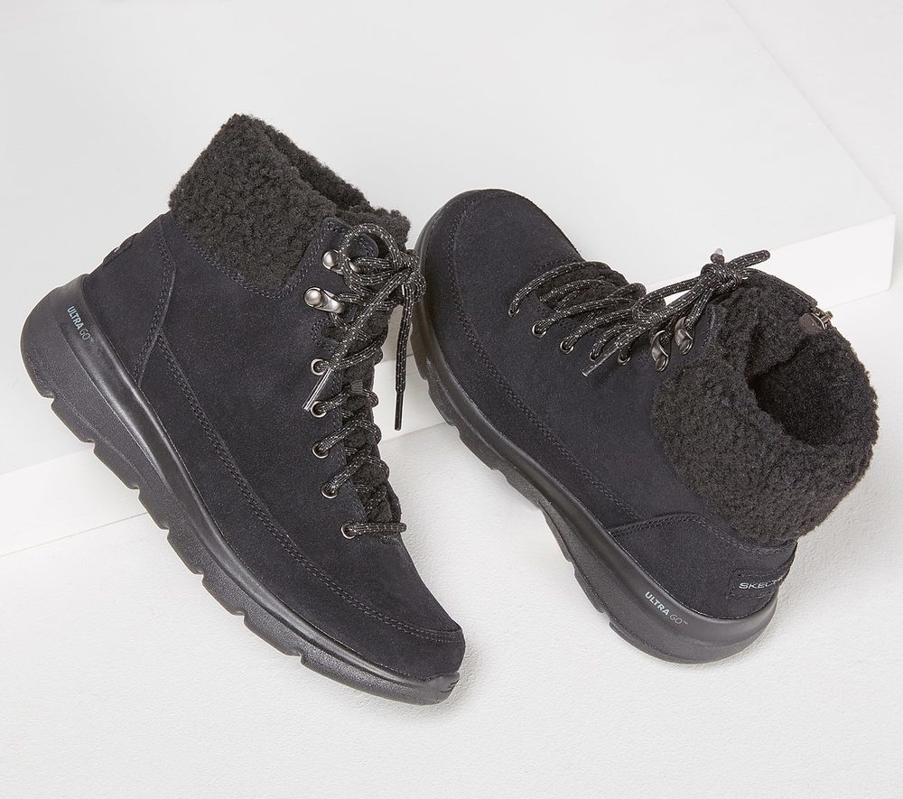 Skechers Μποτάκι Γυναικείο - On the GO Glacial Ultra - Woodlands 16677-BBK Black - Image 4