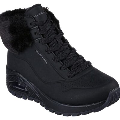 Skechers Μποτάκι Γυναικείο - Modern Comfort Winter Uno Rugged - 167274-BBK