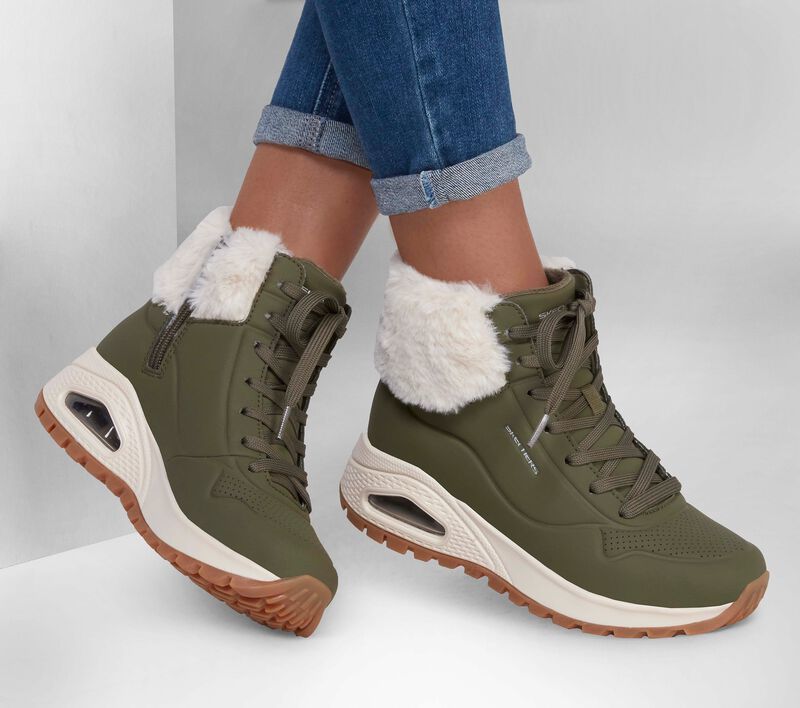 Skechers Μποτάκι Γυναικείο - Modern Comfort Winter Uno Rugged - 167274-OLV - Image 2