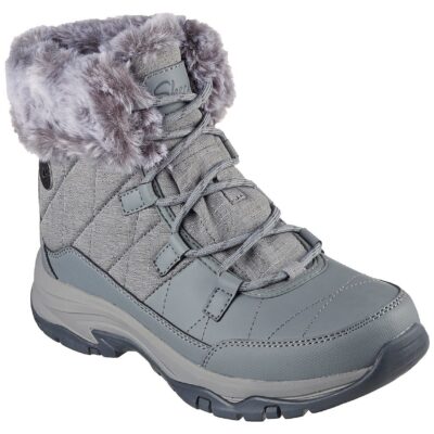 Skechers Μποτάκι Γυναικείο - Relaxed Fit: Trego - Winter Feelings 167431-GRY