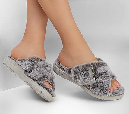 Skechers Γυναικεία Παντόφλα - GO Lounge 175100-GRY - Image 3