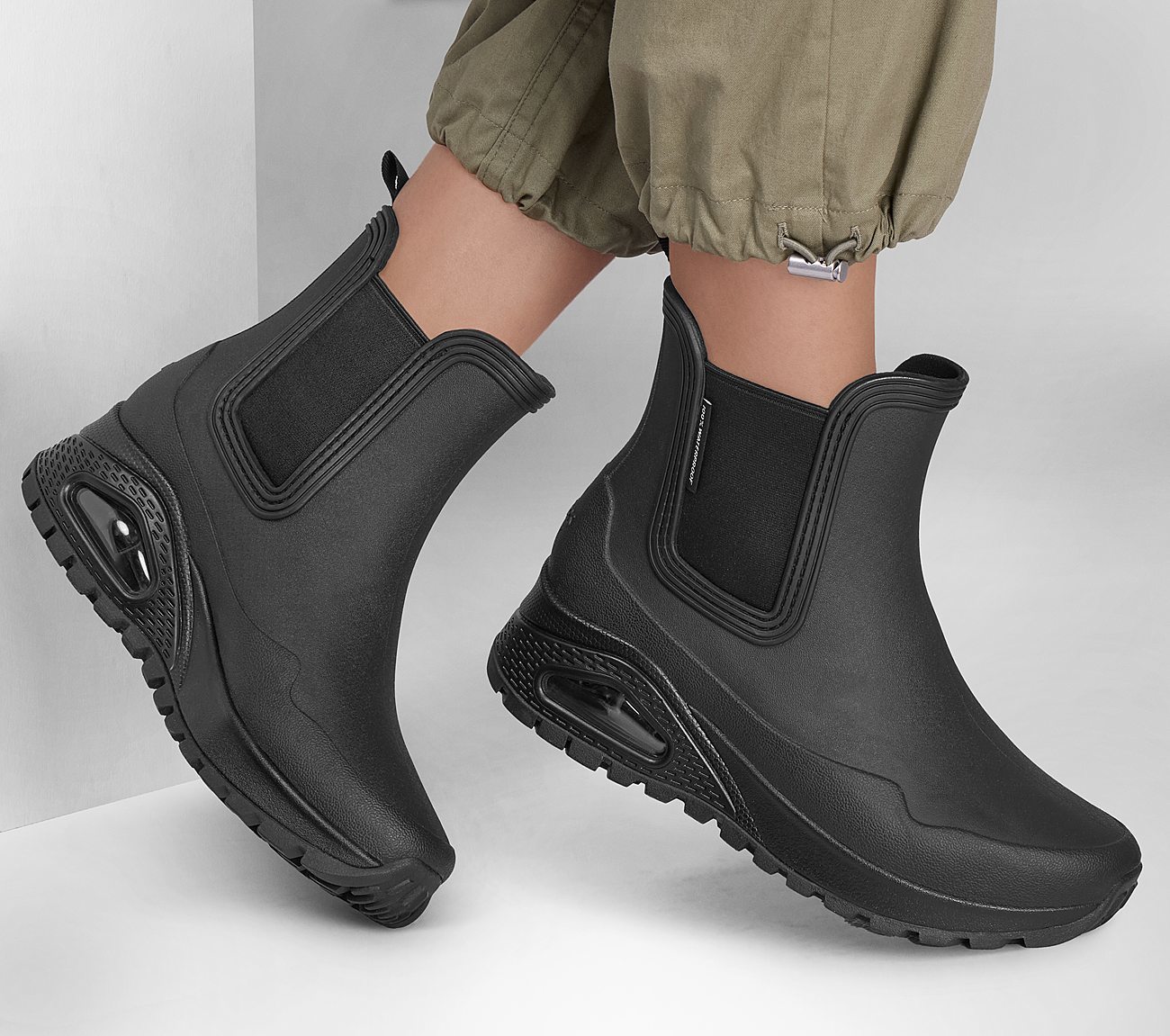 Skechers Μποτάκι Γυναικείο - Uno Rugged - Dancing N The Rain 177183-BBK Black - Image 3