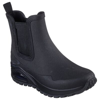 Skechers Μποτάκι Γυναικείο - Uno Rugged - Dancing N The Rain 177183-BBK  Black