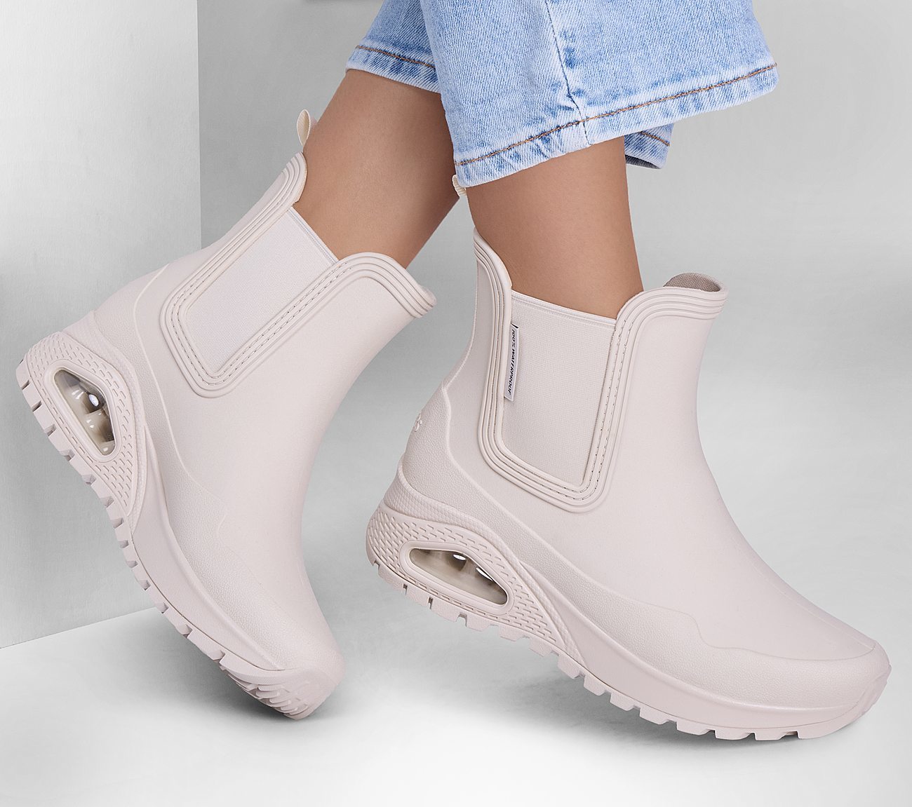 Skechers Μποτάκι Γυναικείο - Uno Rugged - Dancing N The Rain 177183-OFWT WHITE - Image 3