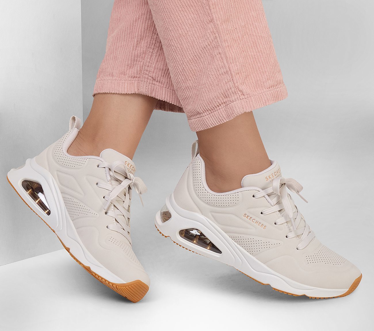 Skechers Παπούτσι Γυναικείο - Tres-Air Uno - Ah-Amazing - 177390-OFWT WHITE - Image 5