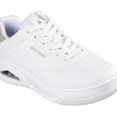 Skechers Παπούτσι Γυναικείο - Uno Court - Fast Break 177705-WHT White