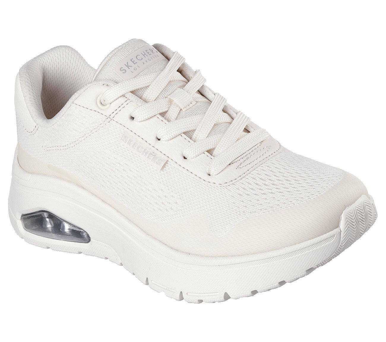 Skechers Παπούτσι Γυναικείο - Uno Flex - Spring On Air 177794-OFWT WHITE
