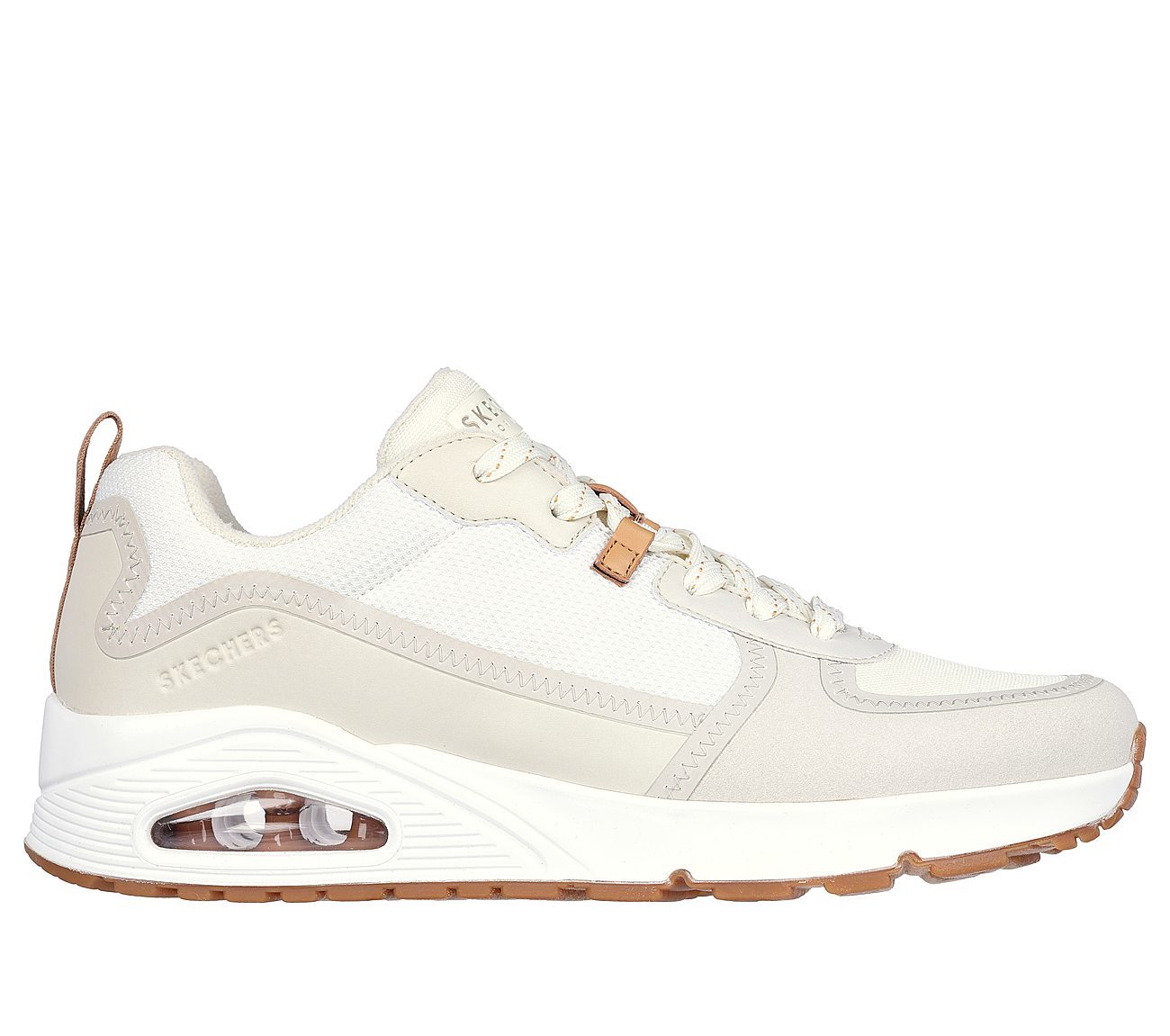 Skechers Παπούτσι Ανδρικό - Uno - Layover 183010-OFWT - WHITE - Image 5